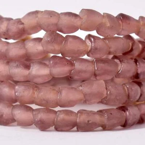 Krobo "Recycelt" Pulver Glas Lila Handel Perlen - Bild 1 von 8