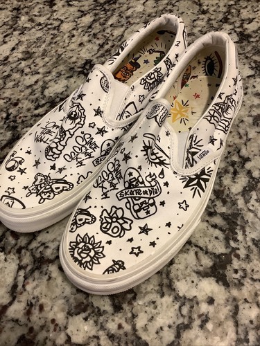 Scarpe sneakers uomo taglia 9 Vans skate or die bianche