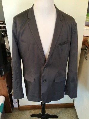 NEW Structure Gray Cotton Spandex Relaxed Fit Sport Coat Jacket Sz XL (40/44) - Image 1 of 4