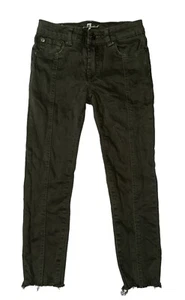 Preowned- 7 For All Mankind Ankle Skinny Stretch Denim Jeans Girls (Size 10) - Picture 1 of 7