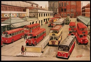 Manchester Lower Mosley St. Bus Station G.S. Cooper Postcard - Picture 1 of 2
