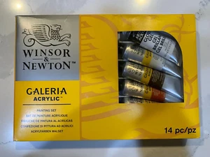 Winsor&Newton Galeria Acrylic 14pc Painting Set 2190518 - Picture 1 of 3