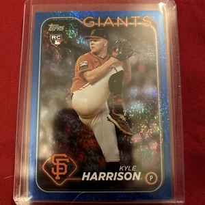 Topps 2024 Series Two #667 Kyle Harrison RC Blue Crackle /999 - Picture 1 of 2