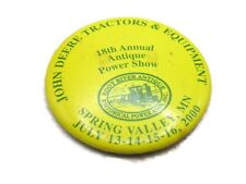 John Deere Tractors & Equipment 2000 Button 18th Annual Antique Power Show