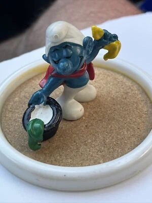 Figura Pitufo Mago 1979 De Colección Pitufo Los Pitufos 20114 Foto 1 de 4