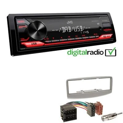 JVC KD-X182DB MP3 DAB+ USB 1-DIN Autoradio für Fiat Multipla 1999-2010 - Bild 1 von 4