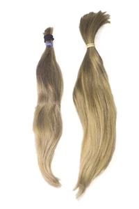 Europäisches Echthaar Schnitthaare/Rohhaare hellblond mind.100 Gr 35-40cm - Bild 1 von 1