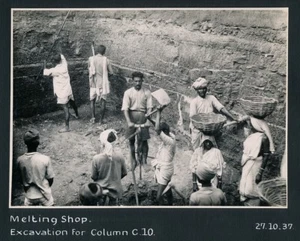CALCUTTA 1937 - 2 Photos Ouvriers Chantier - Inde Bengale 2 - Picture 1 of 2