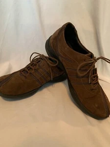 Clark's Wave Suede Casual Shoe Brown Women's Size 8 - Picture 1 of 6