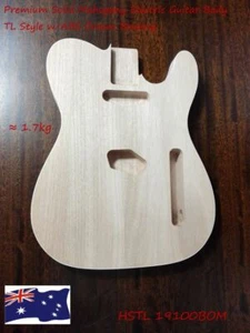 Haze Premium Solid Mahogany Electric Guitar Body, Pre-Polished HSTL19100MBO - Picture 1 of 10