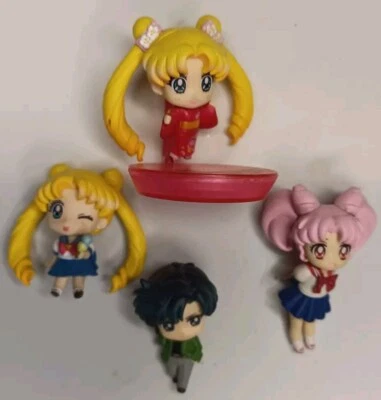 Mini Lote de 4 Figuras Anime Sailor Moon Foto 1 de 4