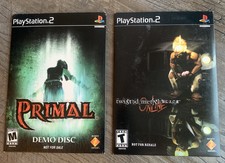 PS2 Playstation 2 Demo Video Game Lot (2) Primal & Twisted Metal Black Online