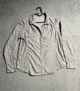 Merrell Opti Wick Button Up Shirt Women XLT Gray Long Sleeve Outdoors Polyester - Picture 1 of 15