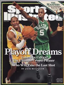 Kobe Bryant LAKERS & Kevin Garnett CELTICS Sports Illustrated April 21, 2008 - Picture 1 of 1