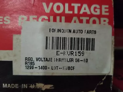 Kidde Voltage Regulator 580647, U60 Dodge, Hudson, Willys, Plymouth, 6volts - Image 1 of 4