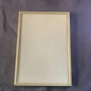 Vintage verzierter Gold Metall Bilderrahmen 5" x 7" Fotos Drucke Zeichnungen - Bild 1 von 5