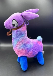 Fun & Fun Toy Llama Plush Stuffed Animal Toy 10" Tall Purple Multicolor Tie Dye - Picture 1 of 11