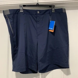 Neu mit Etikett Columbia Herren Größe 42 Shorts Omni-Shade Tech Trail 8" aktive Passform blau - Bild 1 von 11