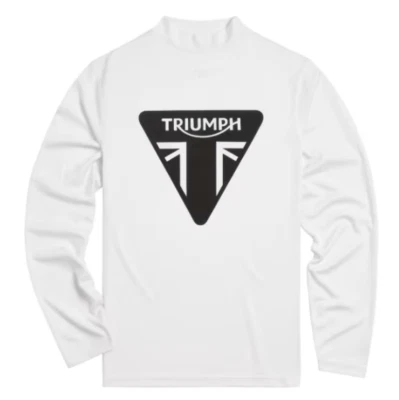 Camiseta de manga larga Triumph Motorcycle Rapid Dry Race blanca MTLS24101 Foto 1 de 4