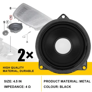 Pack of 2 For BMW 5 series Mid Door Speakers 65139368386 F10 F11 F90 Replacement - Picture 1 of 9