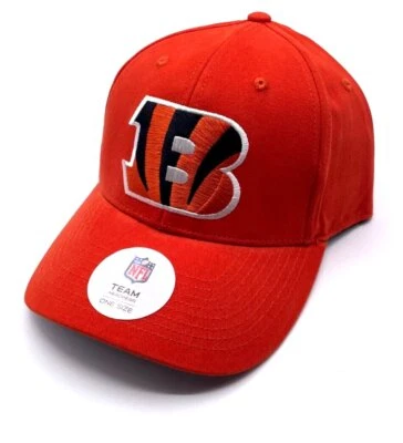 CINCINNATI BENGALS MVP CHAPÉU FUTEBOL AMERICANO NFL AUTÊNTICO CLÁSSICO LOGOTIPO BONÉ NOVO - Imagem 1 de 4