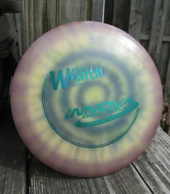 Greenblue stamp Pre Flight Innova Pro Wraith Golf Disc Multi-Color USED 172gm  - Image 1 of 4