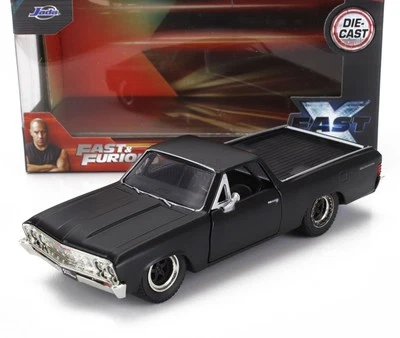 MODELLINO AUTO STATICO JADA TOYS CHEVROLET EL CAMINO FAST FURIOUS NERO 1:32 - Immagine 1 di 4