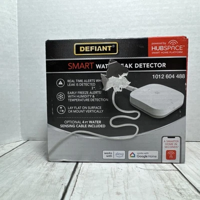 DEFIANT Smart Water Leak Detector SWLZ20BWB Powered Hubspace - Image 1 of 4