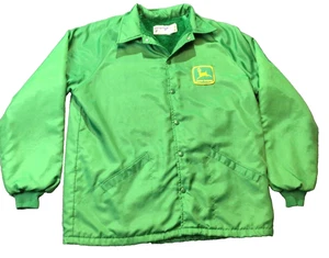 Vintage Swingster John Deere Green Coach Jacket L tractor farmer rural cool - Picture 1 of 10