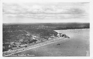 AK Fliegeraufnahme Strandbad Wannsee Echt Foto Postkarte vor 1945 (D40195) - Bild 1 von 2