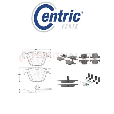 Centric Posi Quiet Metallic Brake Pads w Shims for 2008-2016 BMW X6 3.0L wj - Image 1 of 4