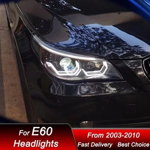 Conjunto de faros LED completos para BMW Serie 5 E60 2003-10 lámpara de señal secuencial - Imagen 1 de 9