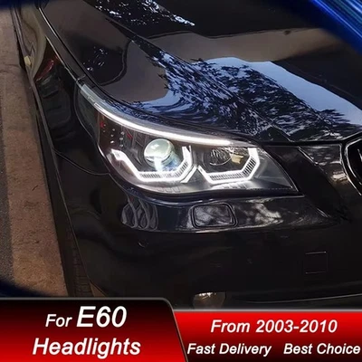 For BMW 5 Series E60 2003-10 Full LED Headlights Assembly Sequential Signal Lamp - Image 1 of 4