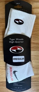 Vintage Nike Tiger Woods High Quarter Socks Augusta Masters 90's Golf New - Picture 1 of 4