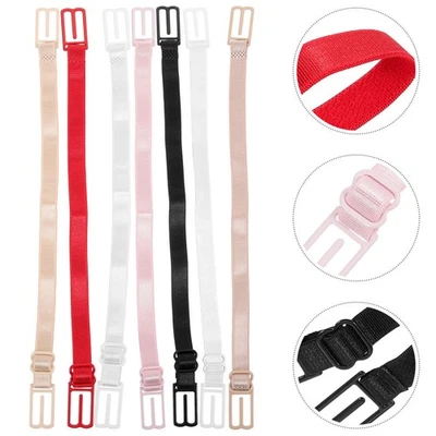 7pcs Women Elastic Bra Extender Buckles Bra Belt Buckles Bra Strap Extensions - Image 1 of 4