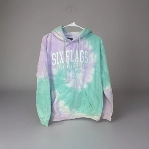 Hoodie Damen Large Six Flags Great Adventure Tye Die - Bild 1 von 5