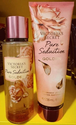 Victoria’s Secret Pure Seduction Golden Set Fragancia Bruma y Loción Corporal Foto 1 de 3