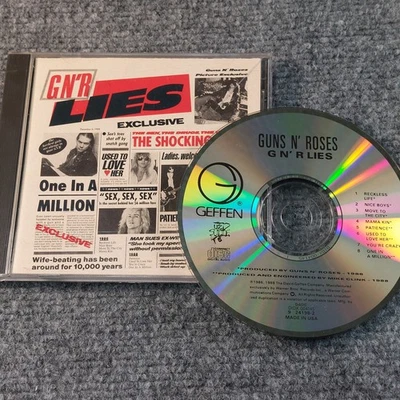 Guns N' Roses G N' R Lies CD 1988 Early Pressing One in a Million - Imagem 1 de 4
