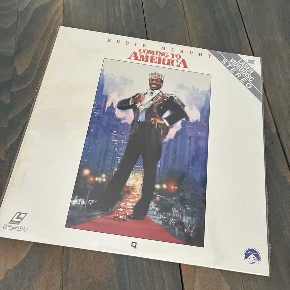 Vintage 1988 Coming To America LaserDisc Video Disc Movie - Eddie Murphy — 第 1/2 张图片