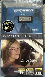 Emerson EM227WM Earbud Wireless Bluetooth Headset New - Photo 1 sur 7