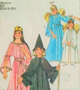 Witch Ren Dress Princess Fairy Costume Angel Simplicity 7684 Sewing Pattern - Picture 1 of 3