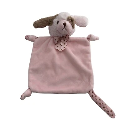 Bearington Bebé Rosa Cachorro Lovey Manta de Seguridad Lunares Arco Acentos 10" a Foto 1 de 4