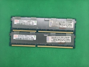2x Hynix 4GB 2Rx4 PC3-10600R registered ECC RAM HMT151R7BFR4C-H9 DB AA-C - Bild 1 von 2