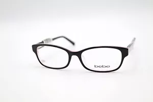 BEBE BB5183 001 Jet (Black) on Pink on Clear 51-16-135 Frames Flex Hinges M69 - Imagen 1 de 12