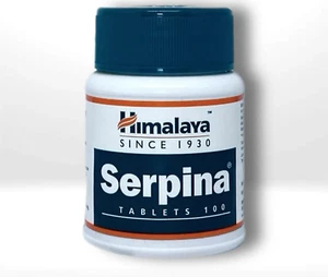 Serpina Himalaya 100 Tabs-Blood Pressure, Hypertension Relief, Stress Management - Picture 1 of 3