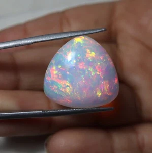 18,2 quilates 21,6 x 20,9 mm natural AAA multi fuego ópalo etíope trillón cabujón - Imagen 1 de 9
