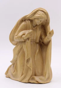 ANRI BERNADI Krippe Krippenfigur MARIA kniend Mutter natur handgeschnitzt 20cm - Bild 1 von 9