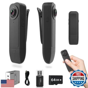 Upgraded Mini Body Cam, 1080P Body Camera with 64GB, Button Camera, Wearable - Picture 1 of 5