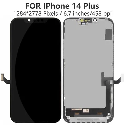 For iPhone 14 Plus Premium LCD Display Digitizer Screen Replacement+Adhesive - Image 1 of 4