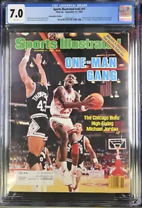 Michael Jordan Sports Illustrated November 17, 1986 CGC 7.0 One Man Gang - Picture 1 of 2